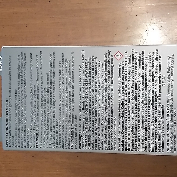 (3/$15) Helios Nail Systems Polished Artificial Nails - Picture 2 of 6